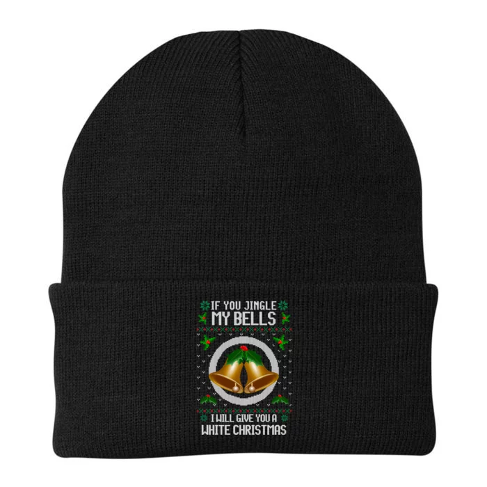 Jingle My Bells I Will Give You A White Christmas Xmas Knit Cap Winter Beanie