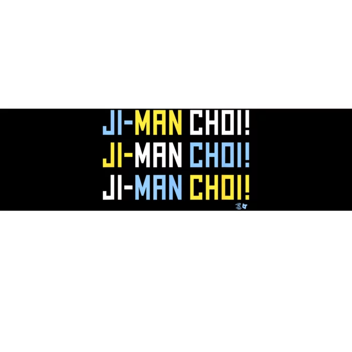 Ji Man Choi Jiman Choi Chant Tampa Bay Baseball Bumper Sticker