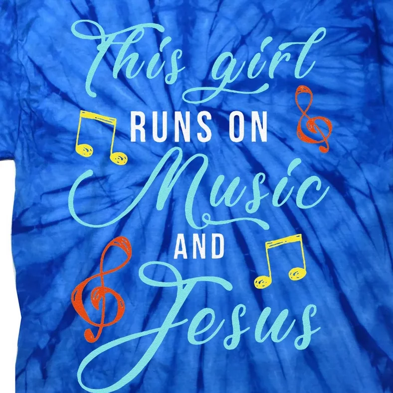 Jesus & Music Christian Musical Theme Girl Design Tie-Dye T-Shirt