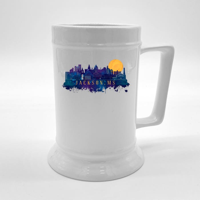 Jackson Mississippi City Front & Back Beer Stein