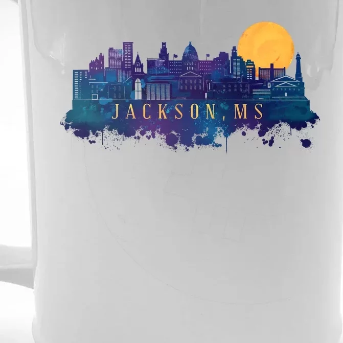 Jackson Mississippi City Front & Back Beer Stein