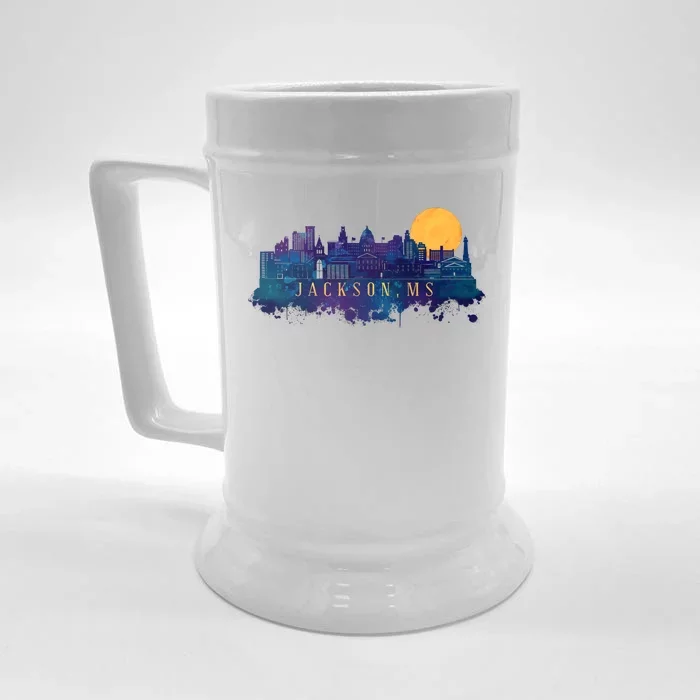 Jackson Mississippi City Front & Back Beer Stein