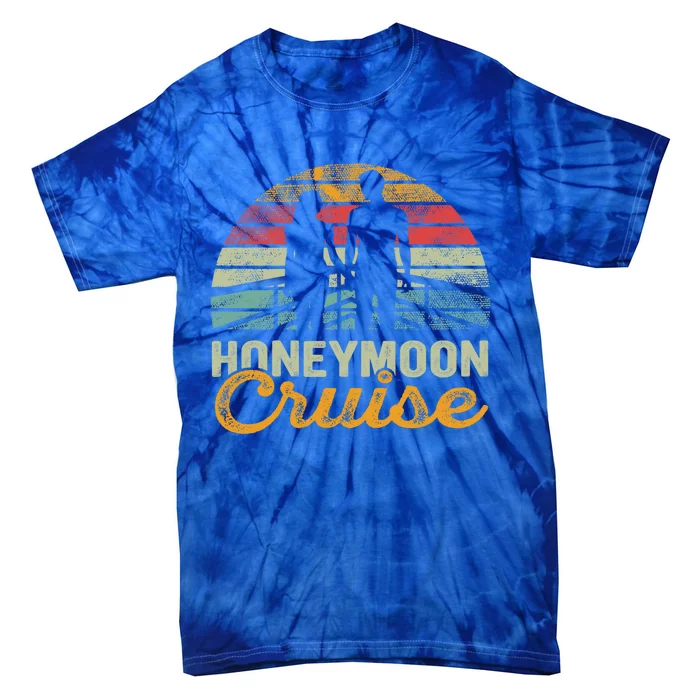 Just Married Couples Matching Honeymoon Cruise Gift Tie-Dye T-Shirt