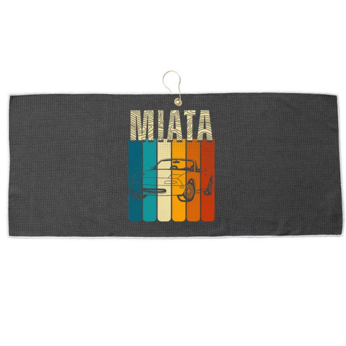 Japanese Miata Car Retro Sports Car Legend 90s Large Microfiber Waffle Golf Towel