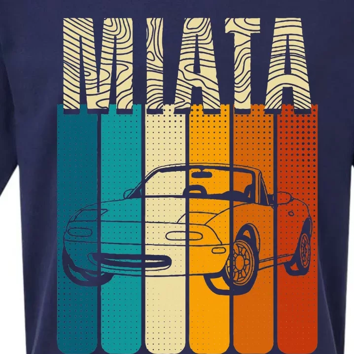 Japanese Miata Car Retro Sports Car Legend 90s Sueded Cloud Jersey T-Shirt