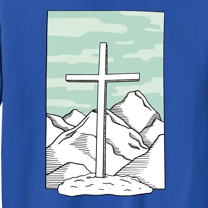 Jesus Mountain Cross Sweatshirt