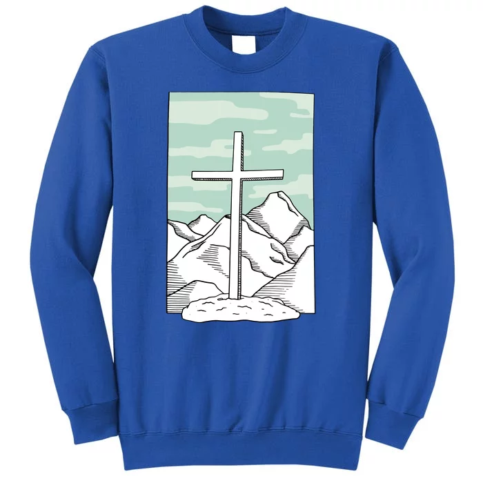 Jesus Mountain Cross Sweatshirt