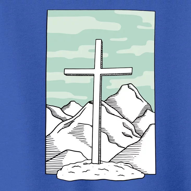 Jesus Mountain Cross Toddler T-Shirt