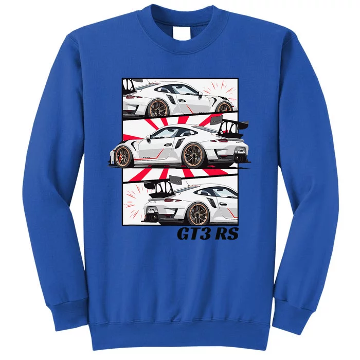 Jdm Motorsports Car Drift Gt3 Rs Car Comic Style Japan Tall Sweatshirt