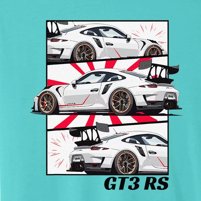 Jdm Motorsports Car Drift Gt3 Rs Car Comic Style Japan ChromaSoft Performance T-Shirt