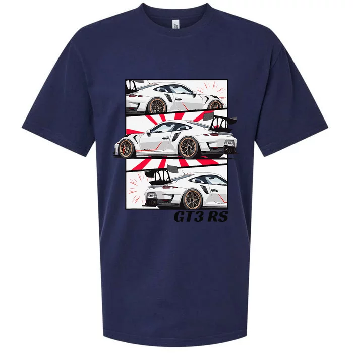 Jdm Motorsports Car Drift Gt3 Rs Car Comic Style Japan Sueded Cloud Jersey T-Shirt