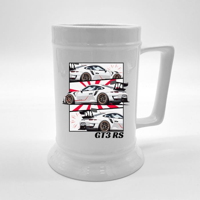 Jdm Motorsports Car Drift Gt3 Rs Car Comic Style Japan Front & Back Beer Stein