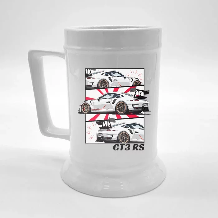 Jdm Motorsports Car Drift Gt3 Rs Car Comic Style Japan Front & Back Beer Stein