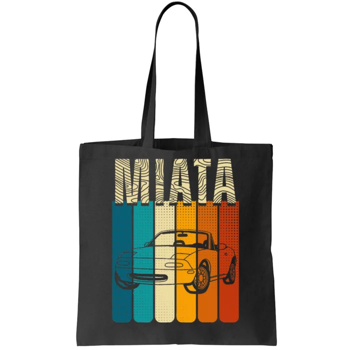 Japanese Miata Car Retro Vintage Sports Car Legend 90s Tote Bag