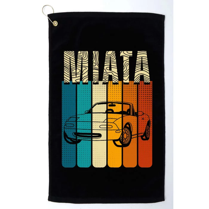 Japanese Miata Car Retro Sports Car Legend 90s Platinum Collection Golf Towel