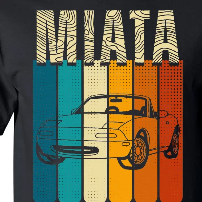 Japanese Miata Car Retro Sports Car Legend 90s Tall T-Shirt