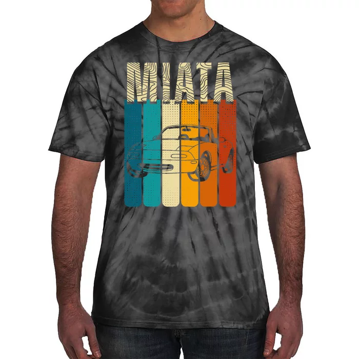 Japanese Miata Car Retro Sports Car Legend 90s Tie-Dye T-Shirt