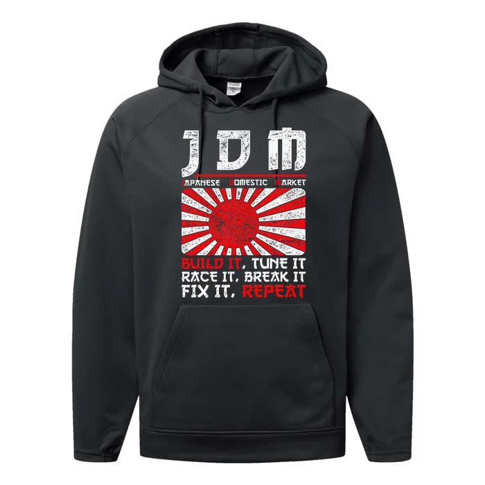 Jdm Motorsport Car Tuning Automotive Performance Fleece Hoodie