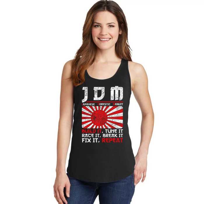 Jdm Motorsport Car Tuning Automotive Ladies Essential Tank