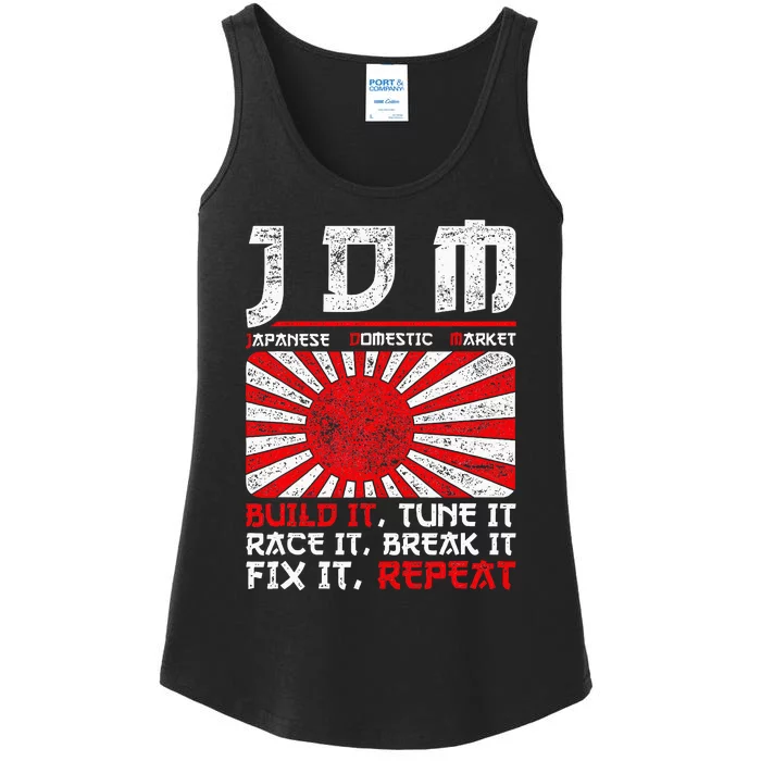 Jdm Motorsport Car Tuning Automotive Ladies Essential Tank