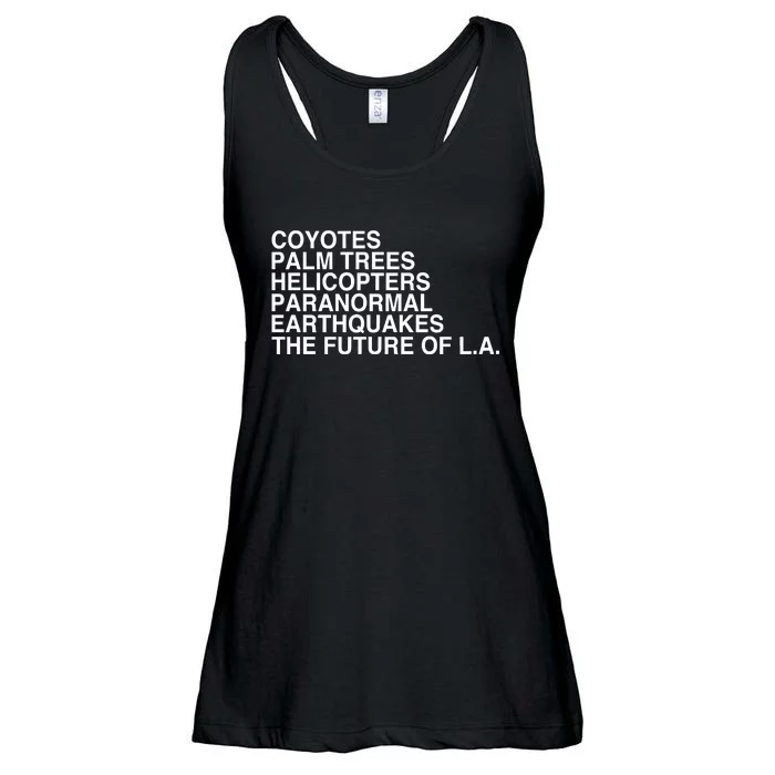 John Mulaney Coyotes Palm Trees Helicopters Paranormal Earthquakes The Future Of Ladies Essential Flowy Tank