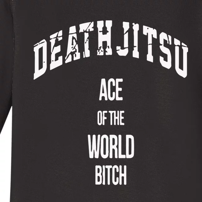 Jon Moxley Death Jitsu Ace Of The World Bitch Baby Long Sleeve Bodysuit