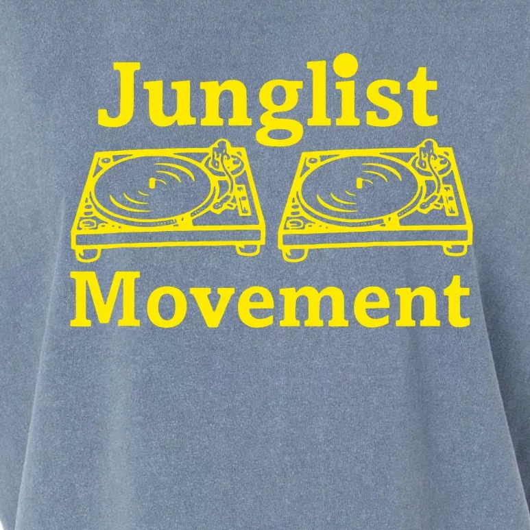 Junglist Movement Dj Turntables Garment-Dyed Women's Muscle Tee