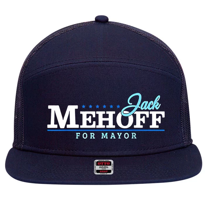 Jack Mehoff For Mayor 7 Panel Mesh Trucker Snapback Hat