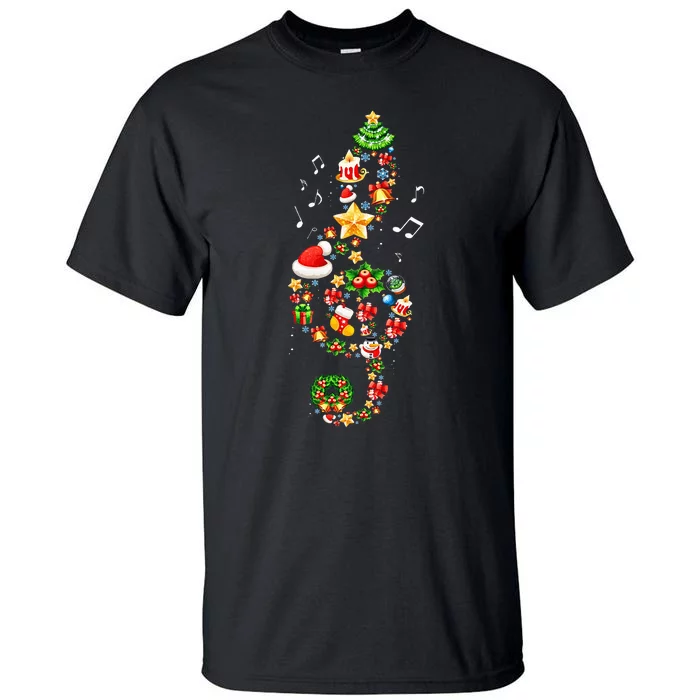 Joyful Melodies Festive Christmas Music Gifts Tall T-Shirt