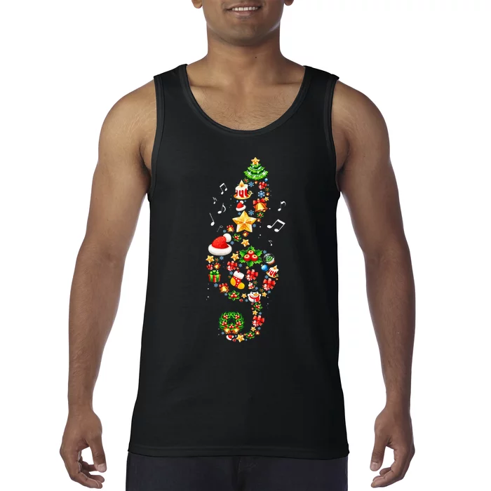 Joyful Melodies Festive Christmas Music Gifts Tank Top