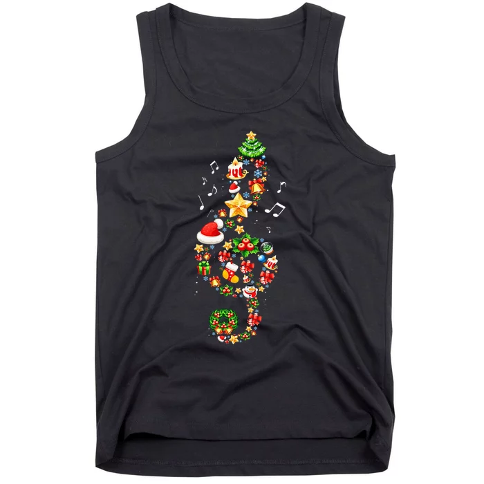 Joyful Melodies Festive Christmas Music Gifts Tank Top