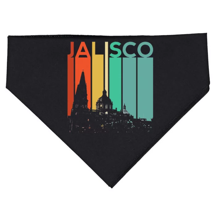 Jalisco Mexico Flag Mexican Vacation Guadalajara USA-Made Doggie Bandana