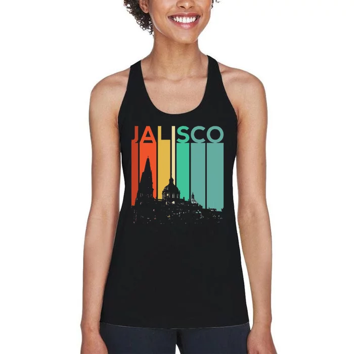 Jalisco Mexico Flag Mexican Vacation Guadalajara Women's Racerback Tank