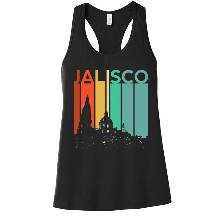 Jalisco Mexico Flag Mexican Vacation Guadalajara Women's Racerback Tank