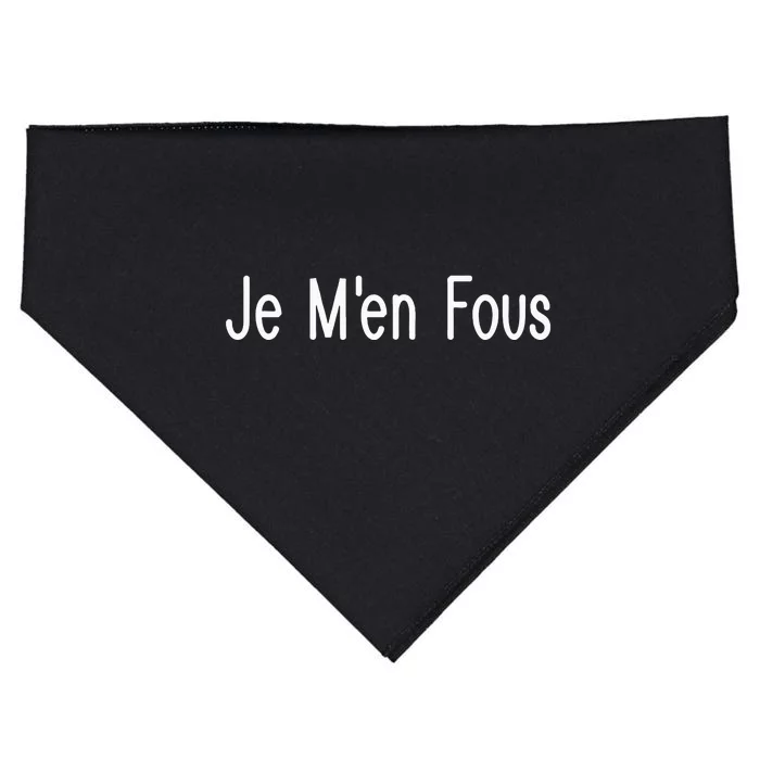 Je M.E.N Fous French Sayings USA-Made Doggie Bandana