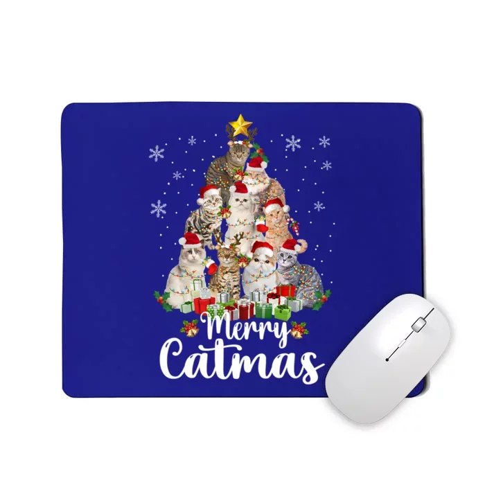 Jingle Meows Funny Cats Christmas Tees For Cat Lovers Gift Mousepad