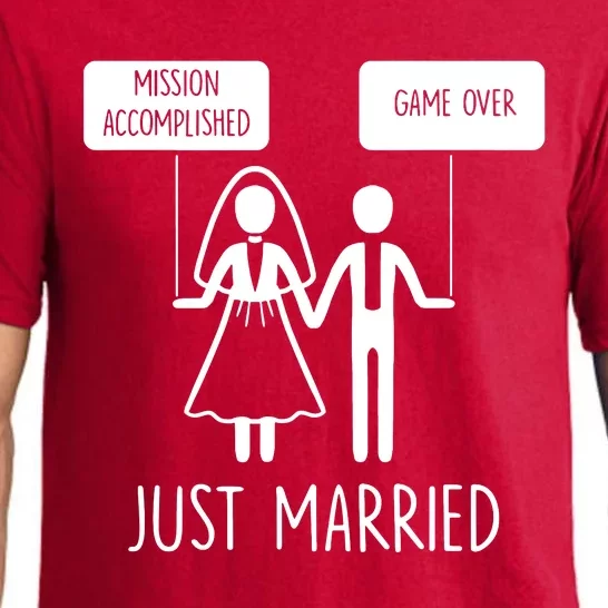 Just Married Game Over Bride Pajama Set