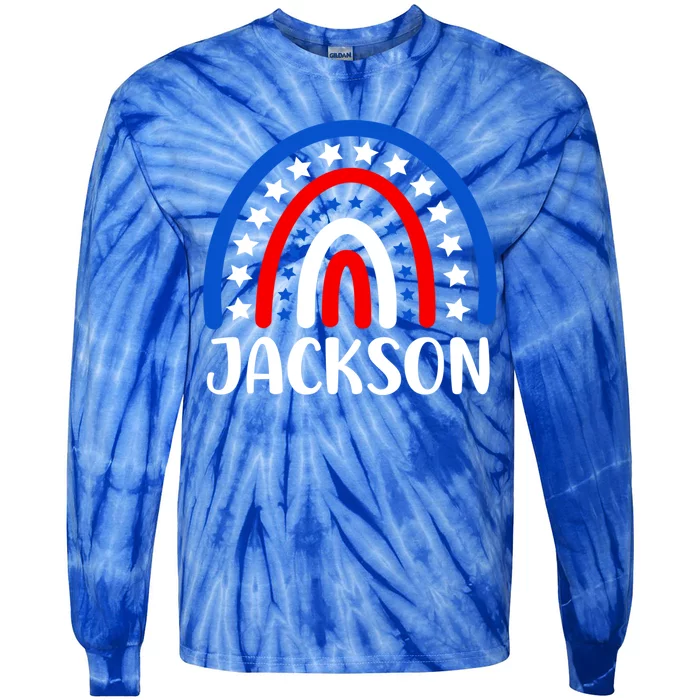 Jackson Mississippi Gift I Love Jackson Usa Gift Tie-Dye Long Sleeve Shirt