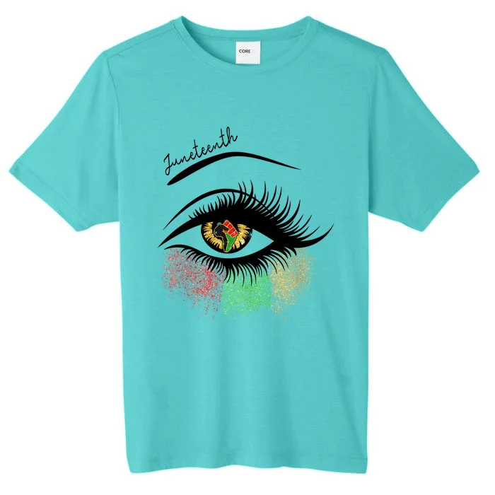 Juneteenth Meaningful Gift For Women Juneteenth Eye African American Cool Gift ChromaSoft Performance T-Shirt