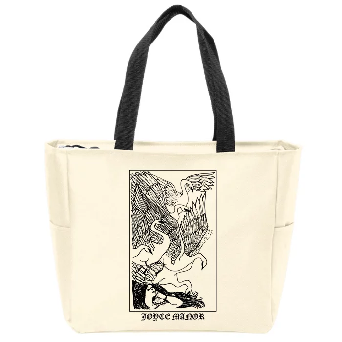 Joyce Manor Goose Girl Zip Tote Bag