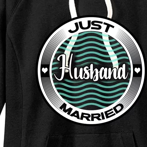 Just Married Husband Honeymoon Cruise Groom Wedding Gift Women's Fleece Hoodie