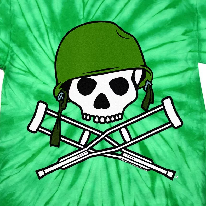 Jackass Military Helmet Skull & Crossbones Logo Tie-Dye T-Shirt