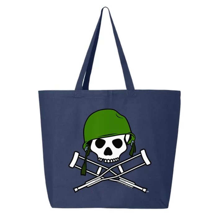 Jackass Military Helmet Skull & Crossbones Logo 25L Jumbo Tote