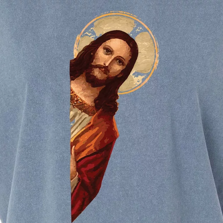 Jesus Meme I Saw That Garment-Dyed Women's Muscle Tee