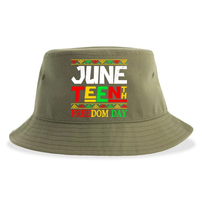 Juneteenth Melanin Independence Day African Pride Freedom Funny Gift Sustainable Bucket Hat