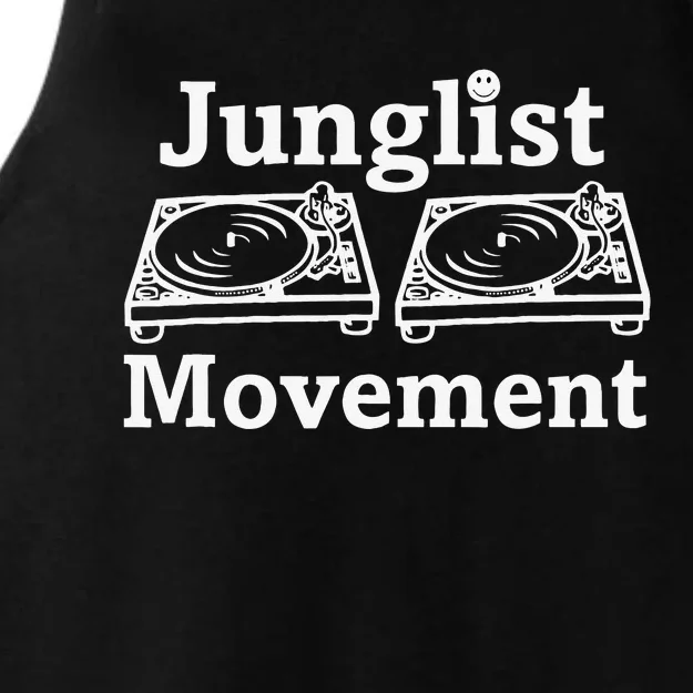 Junglist Movement Jungle Drum And Bass Music Design Ladies Tri-Blend Wicking Tank