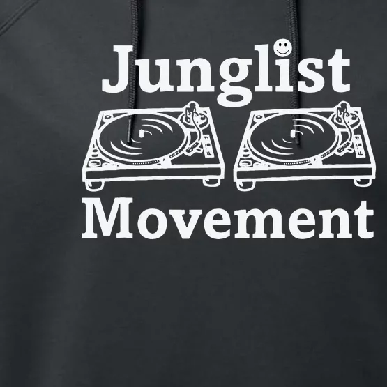 Junglist Movement Jungle Drum And Bass Music Design Performance Fleece Hoodie