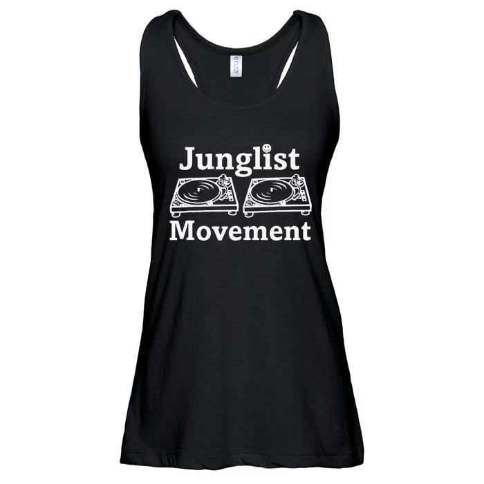 Junglist Movement Jungle Drum And Bass Music Design Ladies Essential Flowy Tank