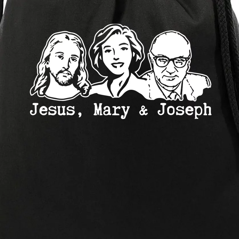 Jesus Mary & Joseph Drawstring Bag