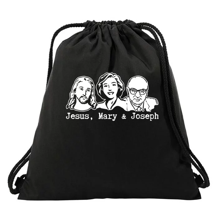 Jesus Mary & Joseph Drawstring Bag